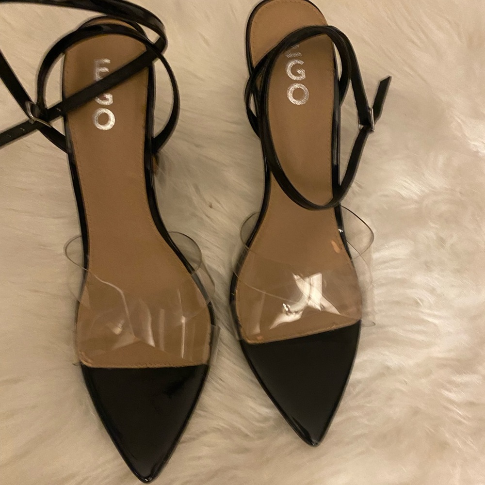 Ego sexy wrapped around the ankles black and clear